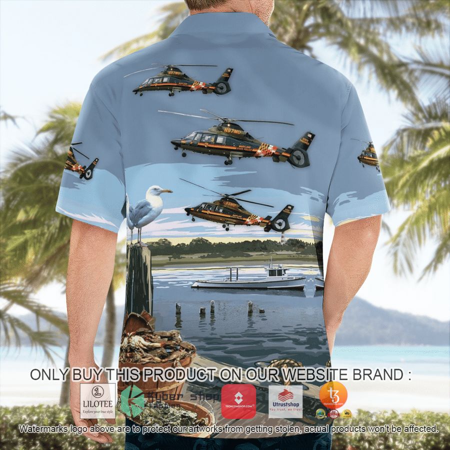HOT Maryland State Police AAerospatiale SA 365N1 Dauphin 2 Hawaiian Shirt 4 maryland state police aaerospatiale sa 365n1 dauphin 2 hawaiian shirt 4 10896