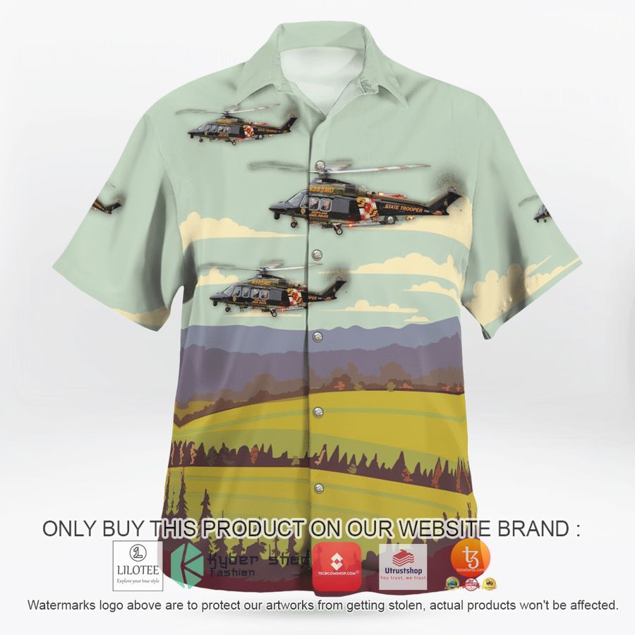 HOT Maryland State Police Agustawestland AW139 Hawaiian Shirt 7 maryland state police agustawestland aw139 hawaiian shirt 7 21352