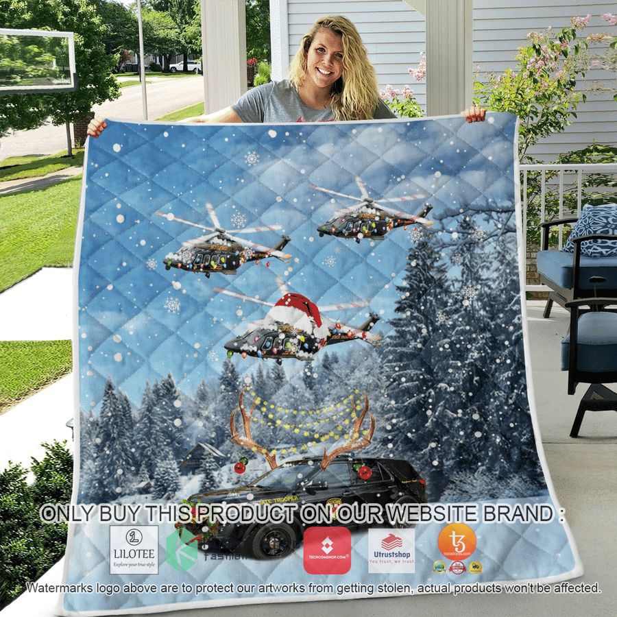 HOT Maryland State Police Car And AgustaWestland AW139 Helicopter Quilt 7 maryland state police car and agustawestland aw139 helicopter quilt blanket 7 648