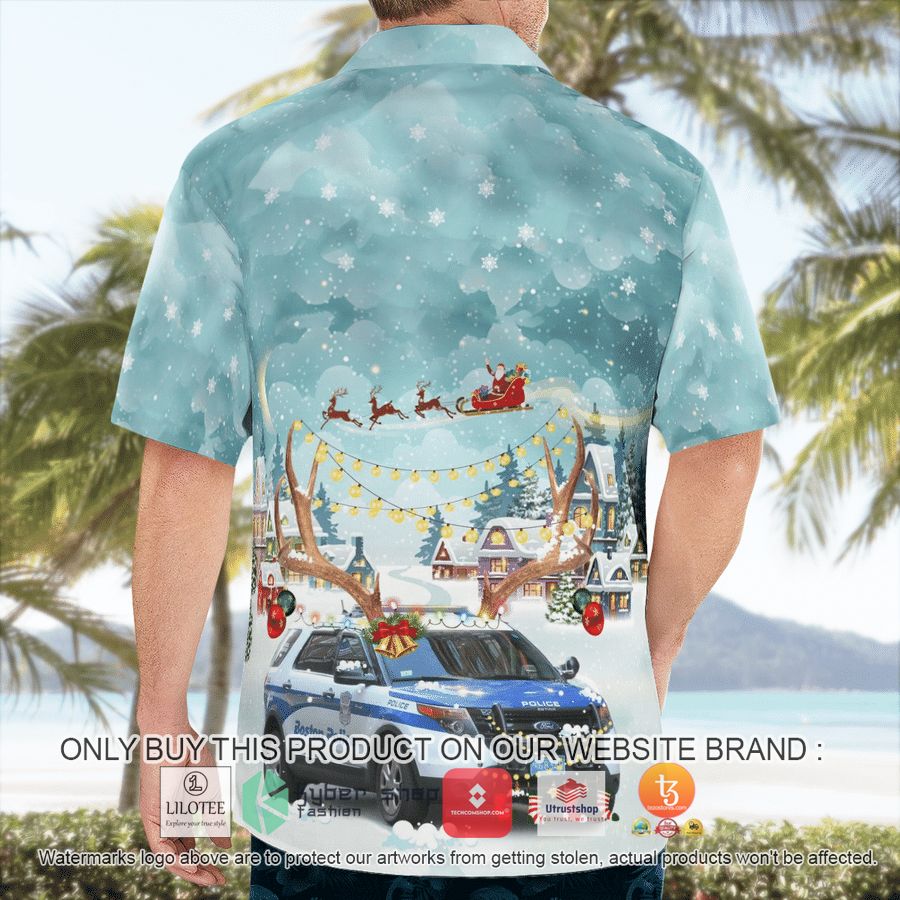 HOT Massachusetts, Boston Police Department Ford Police Interceptor Utility Christmas Hawaiian Shirt 3 massachusetts boston police department ford police interceptor utility christmas hawaiian shirt 3 97090