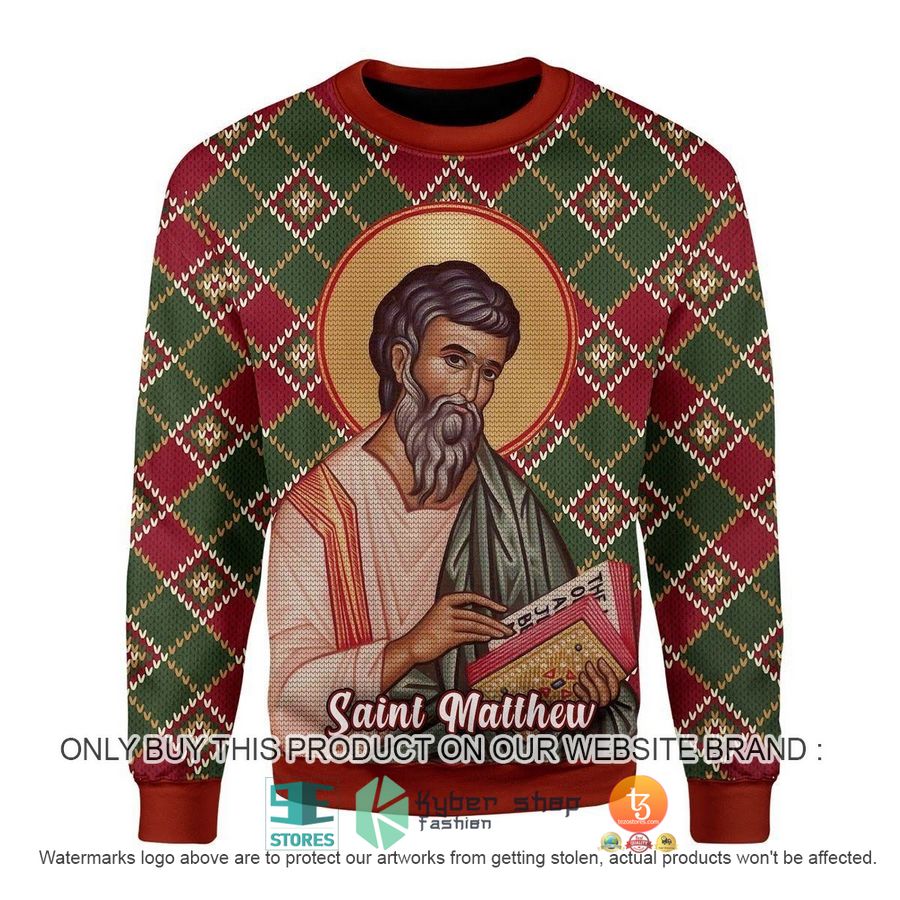 matthew the apostle christmas ugly sweater 1 33526