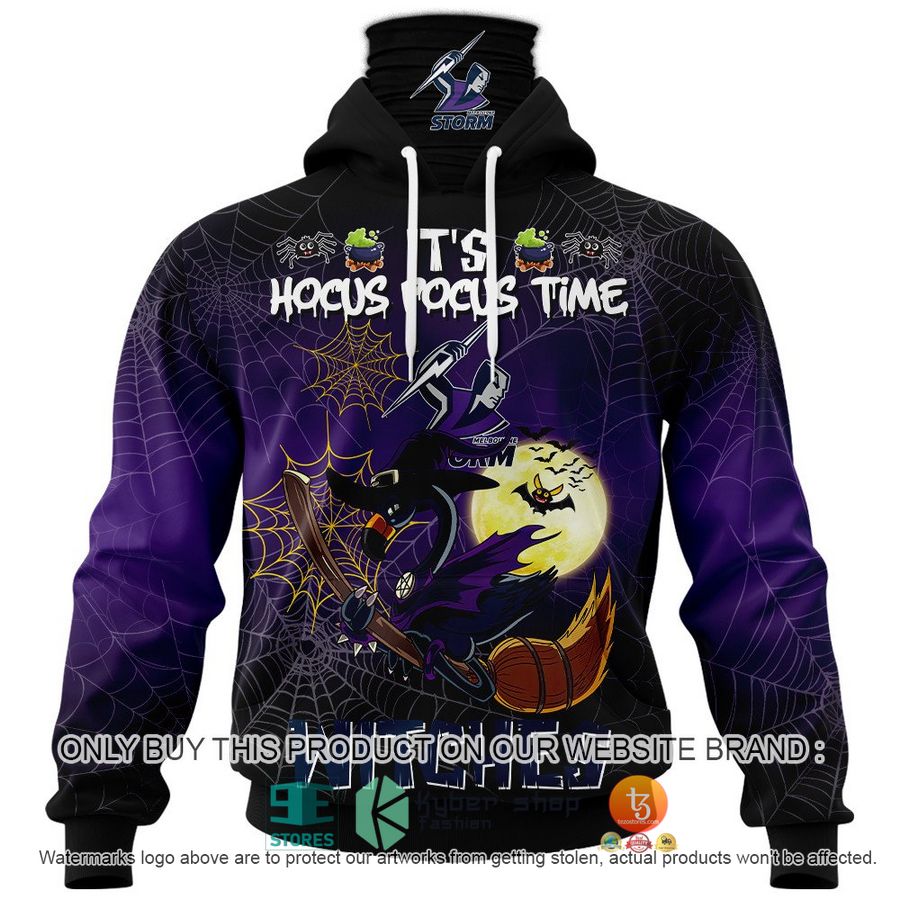 NEW Melbourne Storm It's Hocus Pocus Time Halloween Flamingo Witches Hoodie, Shirt 5 melbourne storm its hocus pocus time halloween flamingo witches shirt hoodie 5 43010