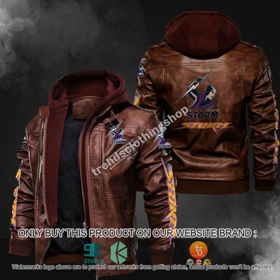 melbourne storm nrl leather jacket 2 498