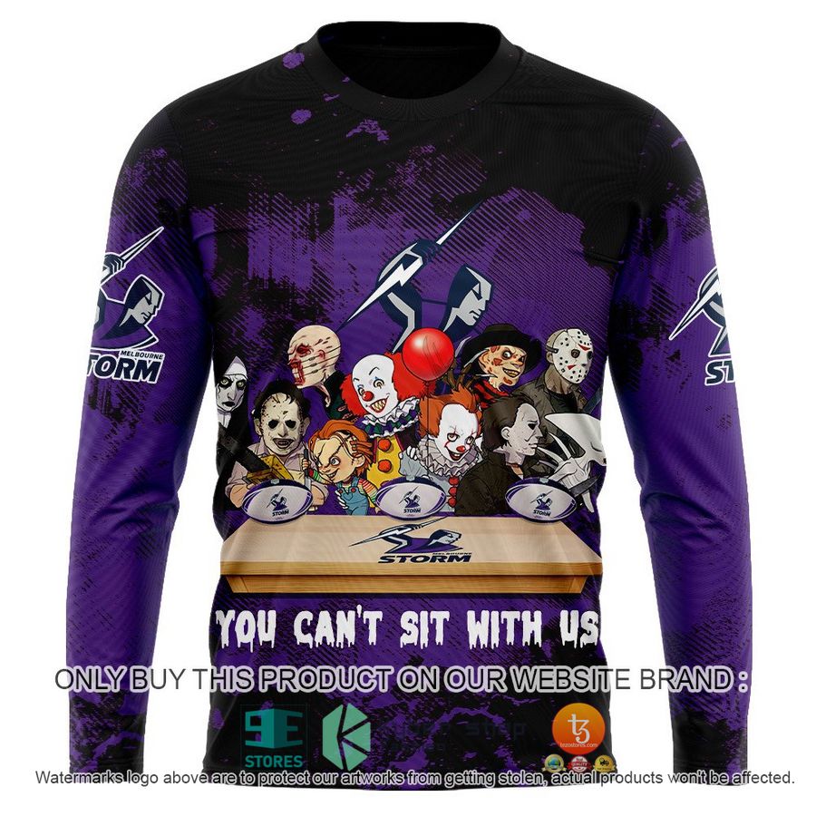NEW Melbourne Storm You Can't Sit With Us Horror Movies Characters Hoodie, Shirt 11 melbourne storm you cant sit with us horror movies characters shirt hoodie 11 20315