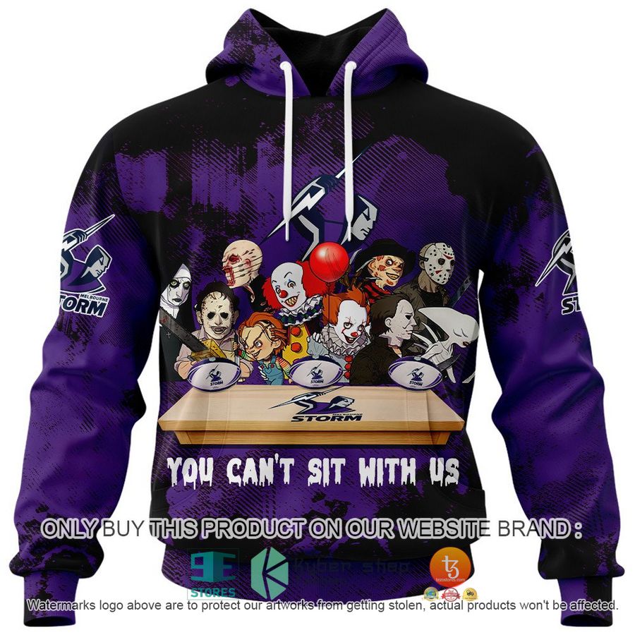NEW Melbourne Storm You Can't Sit With Us Horror Movies Characters Hoodie, Shirt 2 melbourne storm you cant sit with us horror movies characters shirt hoodie 2 81279