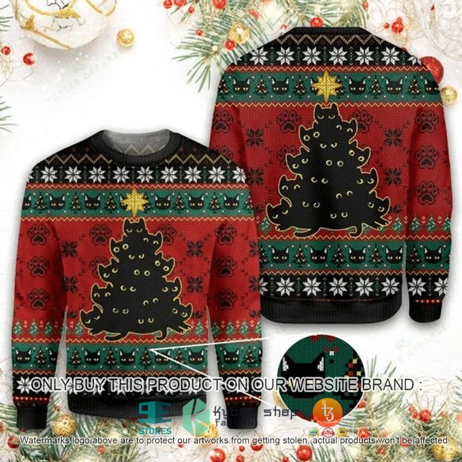 NEW Meowy Christmas Cat Christmas Sweatshirt, Sweater 9 meowy christmas cat christmas ugly sweater 1 83250