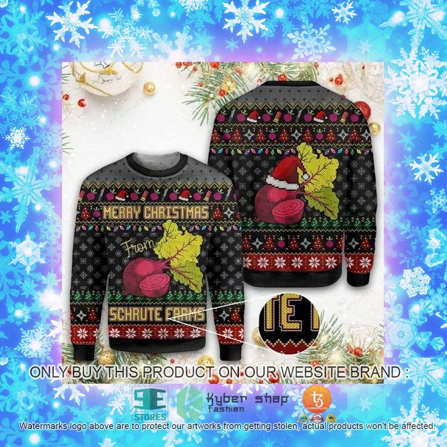 NEW Merry Christmas From Schrute Farms Sweatshirt, Sweater 4 merry christmas from schrute farms ugly sweater 4 55740