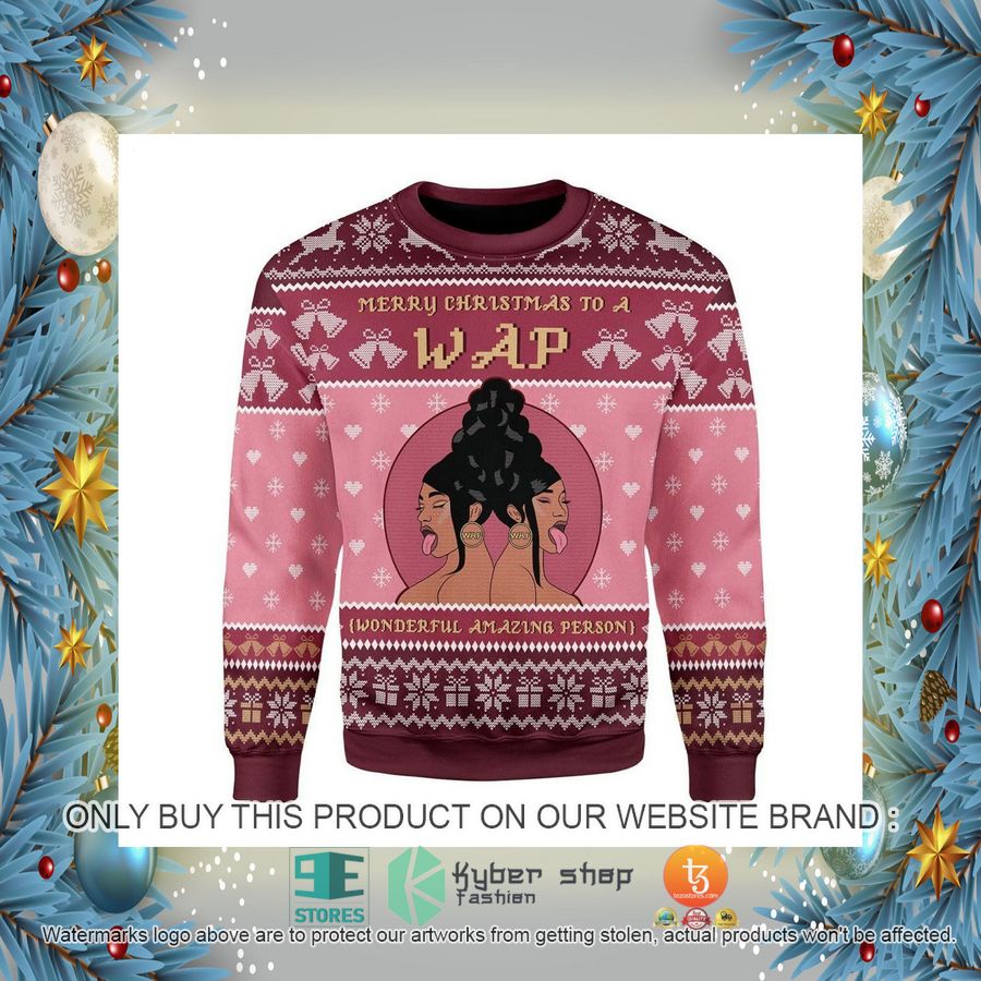 HOT Merry Christmas To A Wap Ugly Christmas Sweater 2 merry christmas to a wap ugly christmas sweater 2 56842