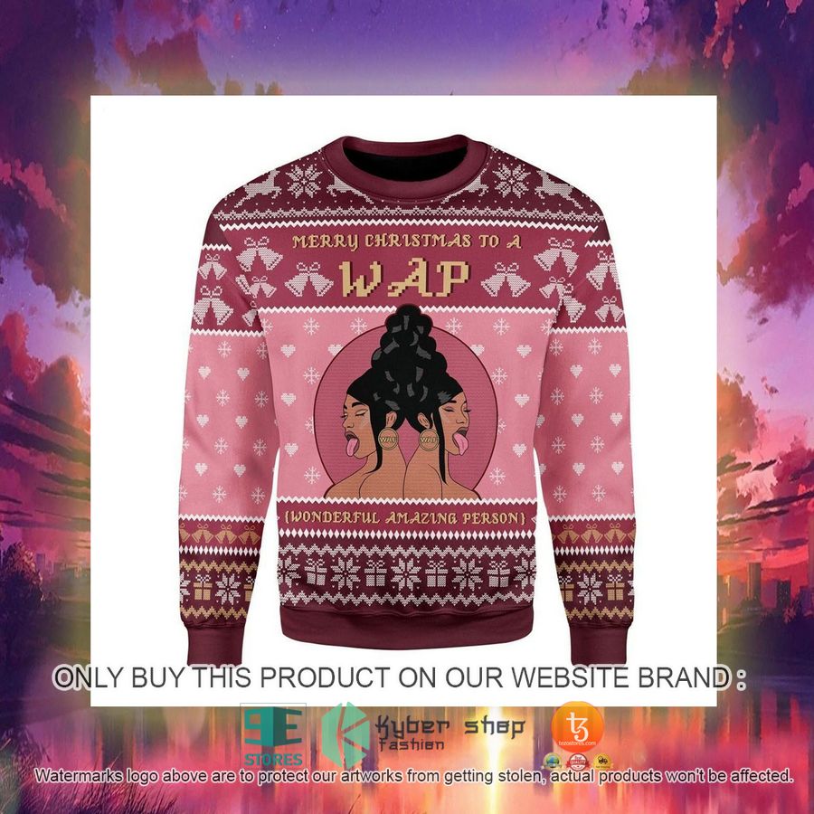 HOT Merry Christmas To A Wap Ugly Christmas Sweater 3 merry christmas to a wap ugly christmas sweater 3 83888