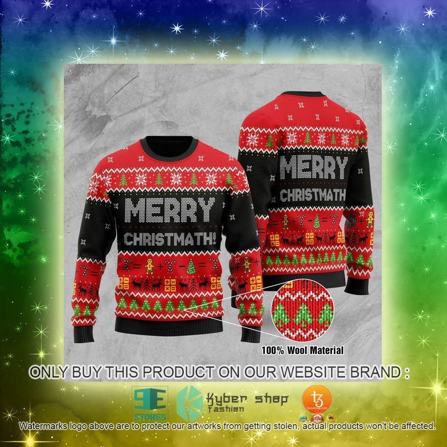 NEW Merry Christmath Math Christmas Sweatshirt, Sweater 3 merry christmath math christmas ugly sweater 3 49604