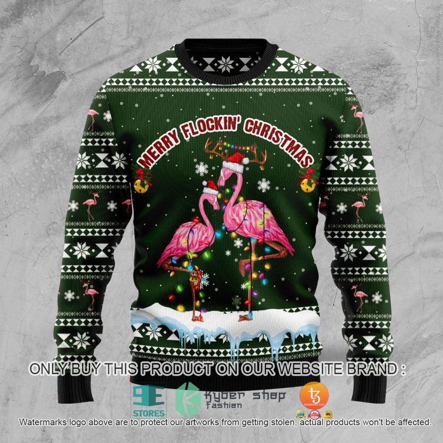 merry flockin christmas ugly sweater 1 66830