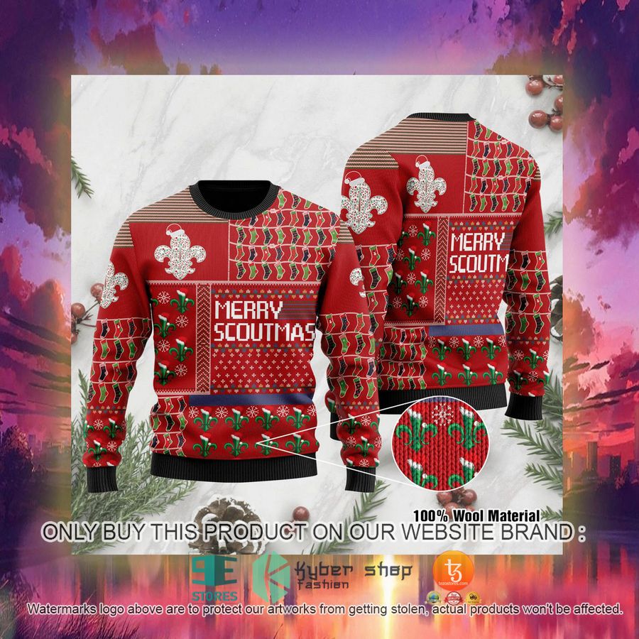 HOT Merry Scoutmas Ugly Christmas Sweater 3 merry scoutmas ugly christmas sweater 3 91656