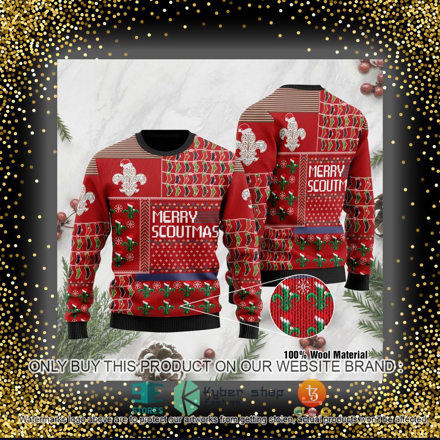 HOT Merry Scoutmas Ugly Christmas Sweater 4 merry scoutmas ugly christmas sweater 4 38616