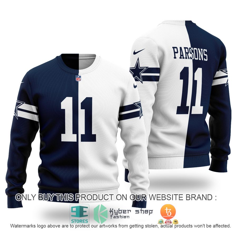 micah parsons 11 dallas cowboys sweater 1 73577