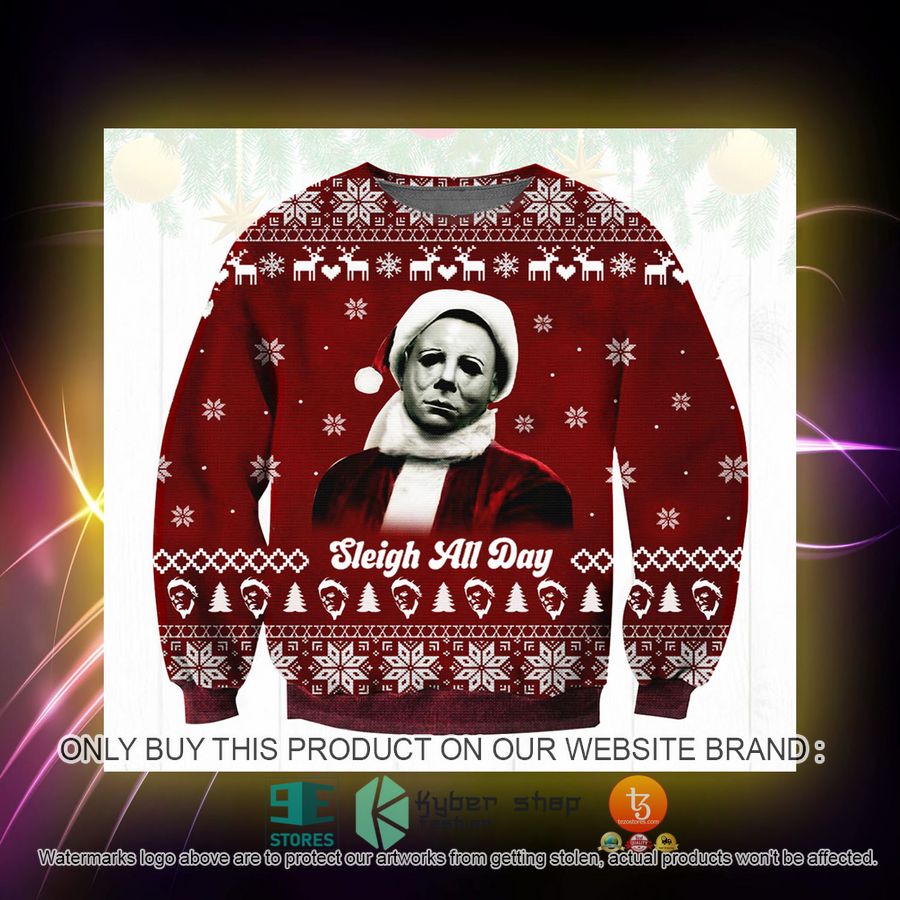HOT Michael Myers Christmas Sweater 2 michael myers christmas ugly sweater 2 22693