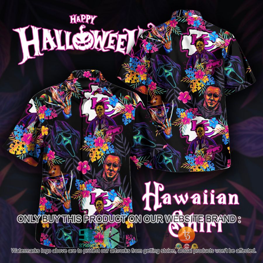 NEW Michael Myers Leatherface Ghostface Freddy Krueger Kansas City Chiefs Hawaii Shirt 3 michael myers leatherface ghostface freddy krueger kansas city chiefs hawaiian shirt 1 43654