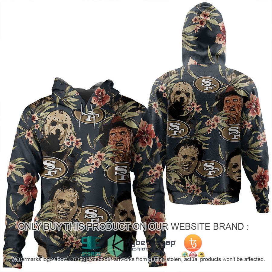 michael myers leatherface jason voorhees freddy krueger san francisco 49ers shirt hoodie 1 59219