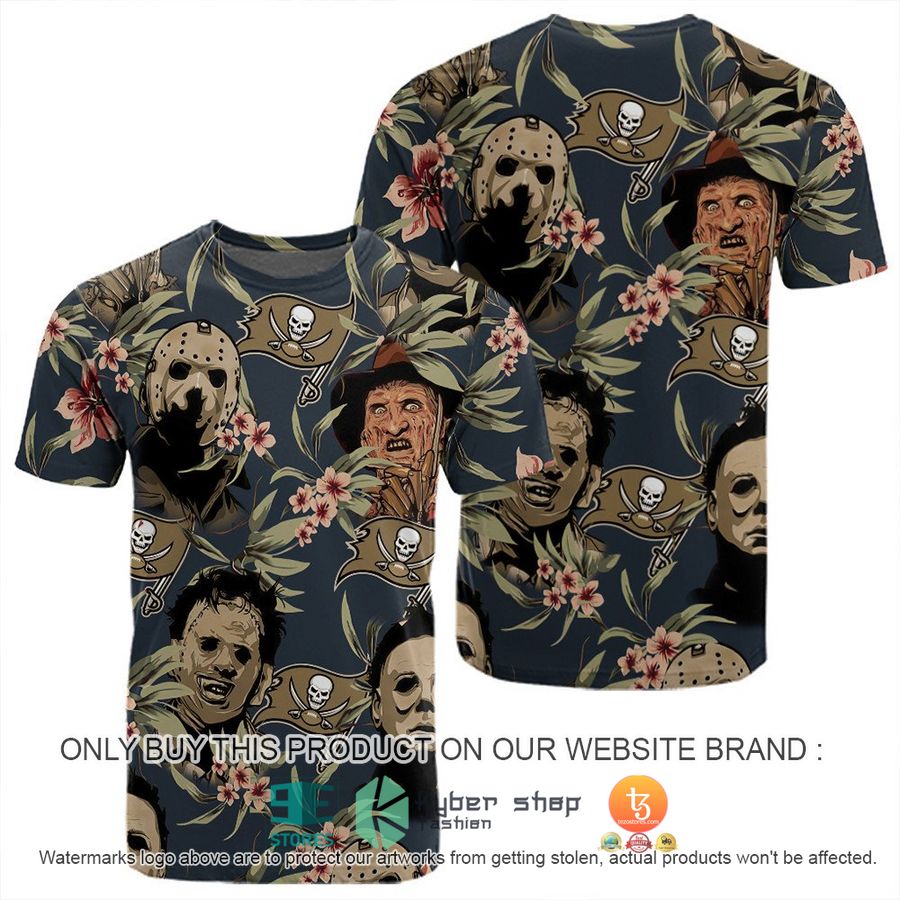 NEW Michael Myers Leatherface Jason Voorhees Freddy Krueger Tampa Bay Buccaneers Shirt, Hoodie 4 michael myers leatherface jason voorhees freddy krueger tampa bay buccaneers shirt hoodie 4 32044