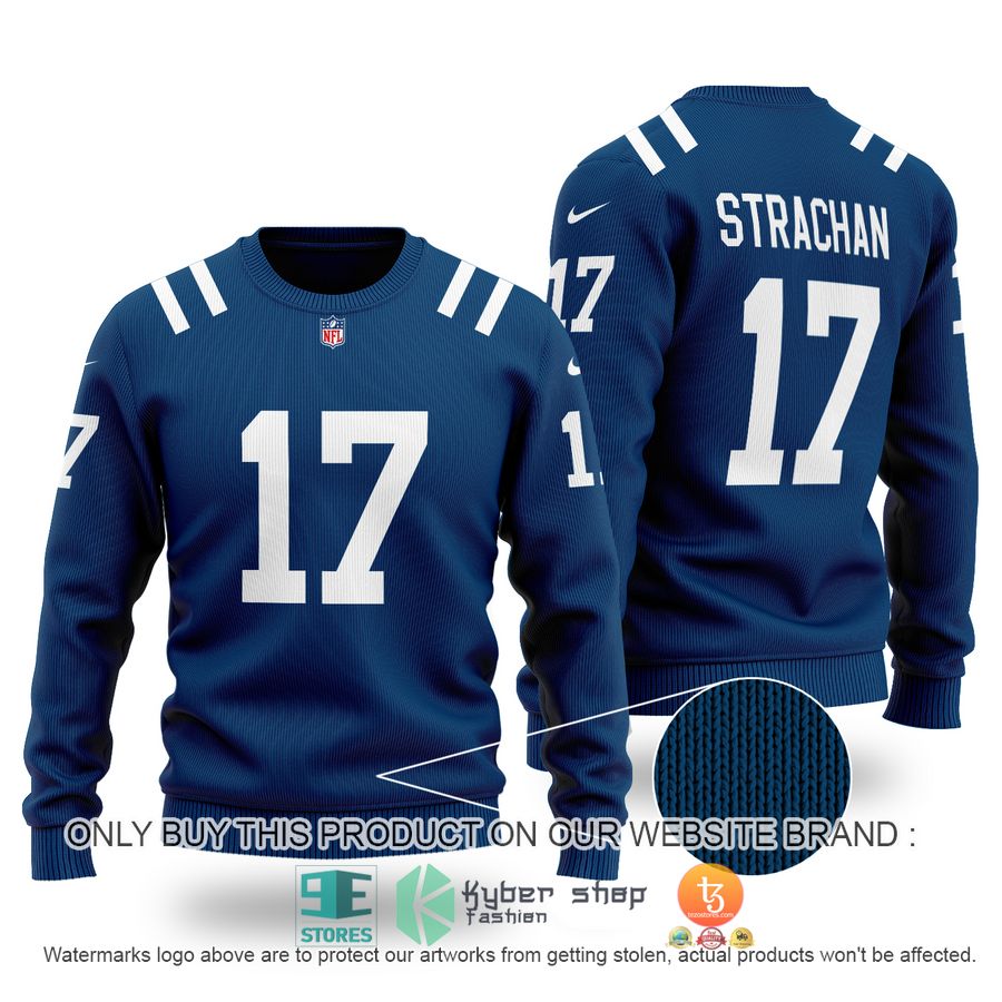 NEW Michael Strachan 17 Indianapolis Colts Sweater 1 michael strachan 17 indianapolis colts sweater 1 92203