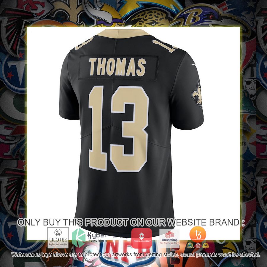 HOT Michael Thomas New Orleans Saints Nike Vapor Untouchable Black Football Jersey Shirt 3 michael thomas new orleans saints nike vapor untouchable black football jersey 3 34920
