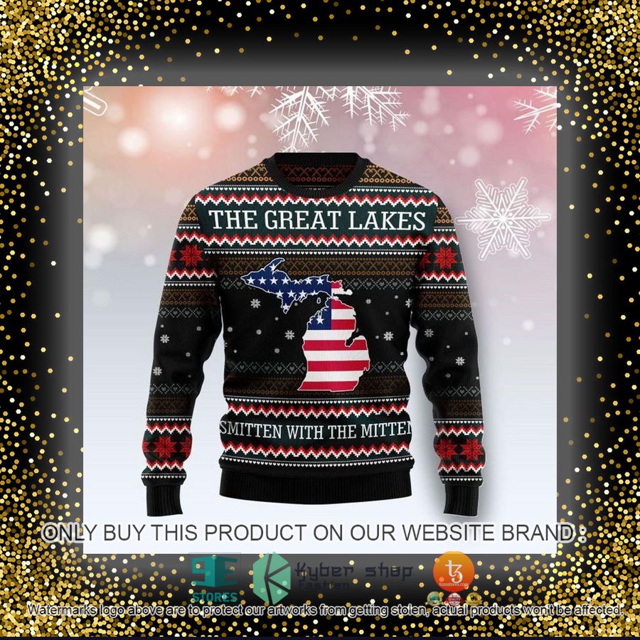 HOT Michigan Smitten With The Mitten Ugly Christmas Sweater 4 michigan smitten with the mitten ugly christmas sweater 4 92731
