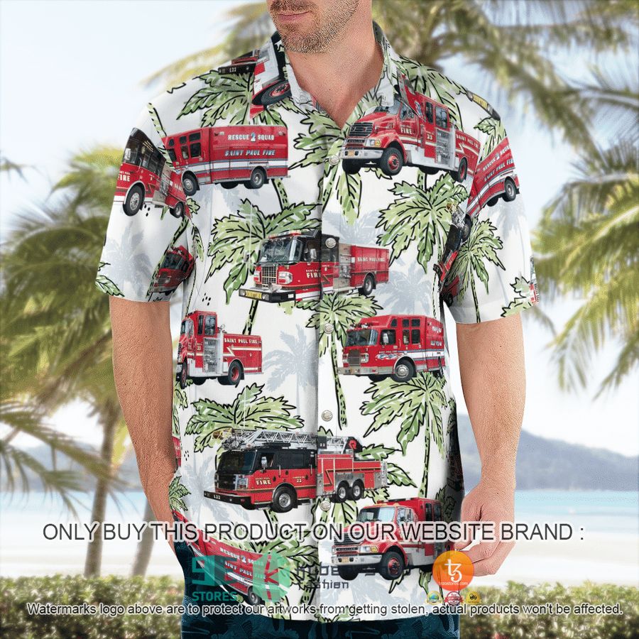 NEW Minnesota Saint Paul Fire Department Hawaii Shirt 6 minnesota saint paul fire department hawaiian shirt 6 16577