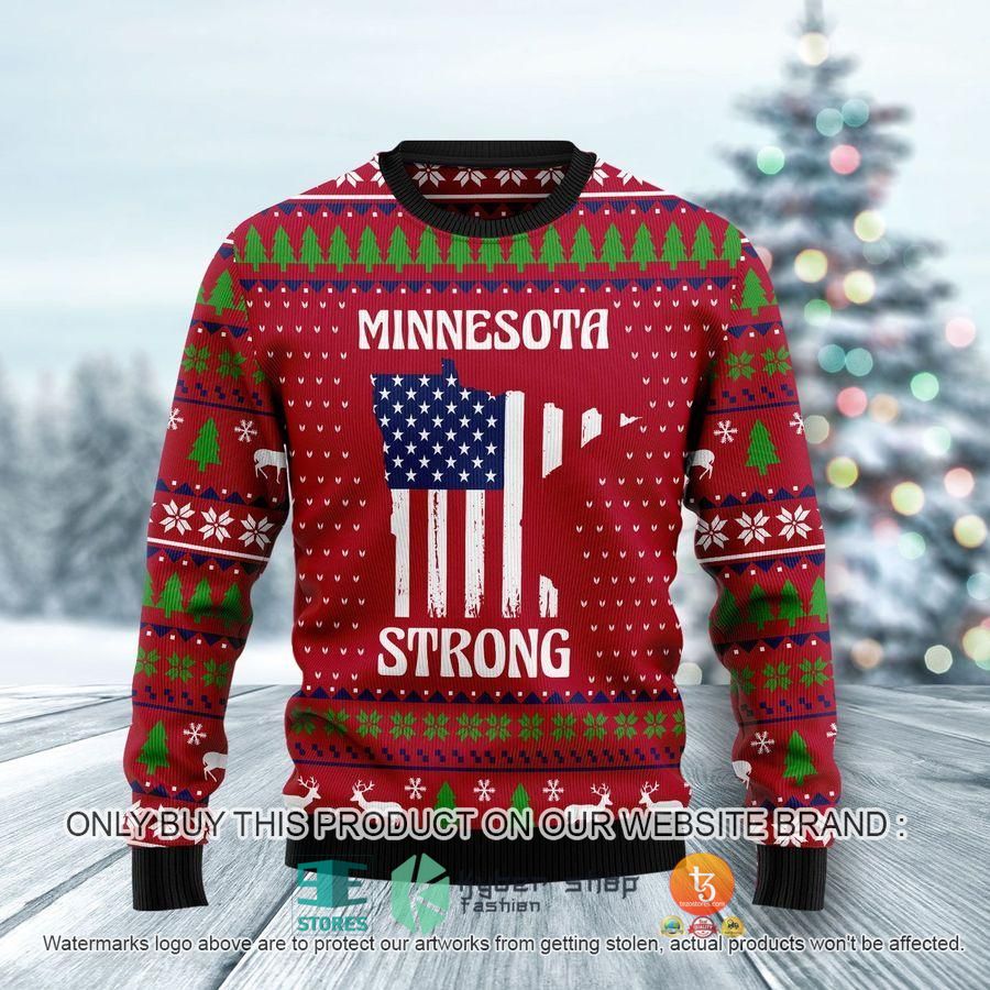 NEW Minnesota Strong Christmas Sweatshirt, Sweater 8 minnesota strong christmas ugly sweater 1 94092