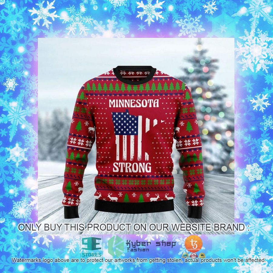NEW Minnesota Strong Christmas Sweatshirt, Sweater 4 minnesota strong christmas ugly sweater 4 14903