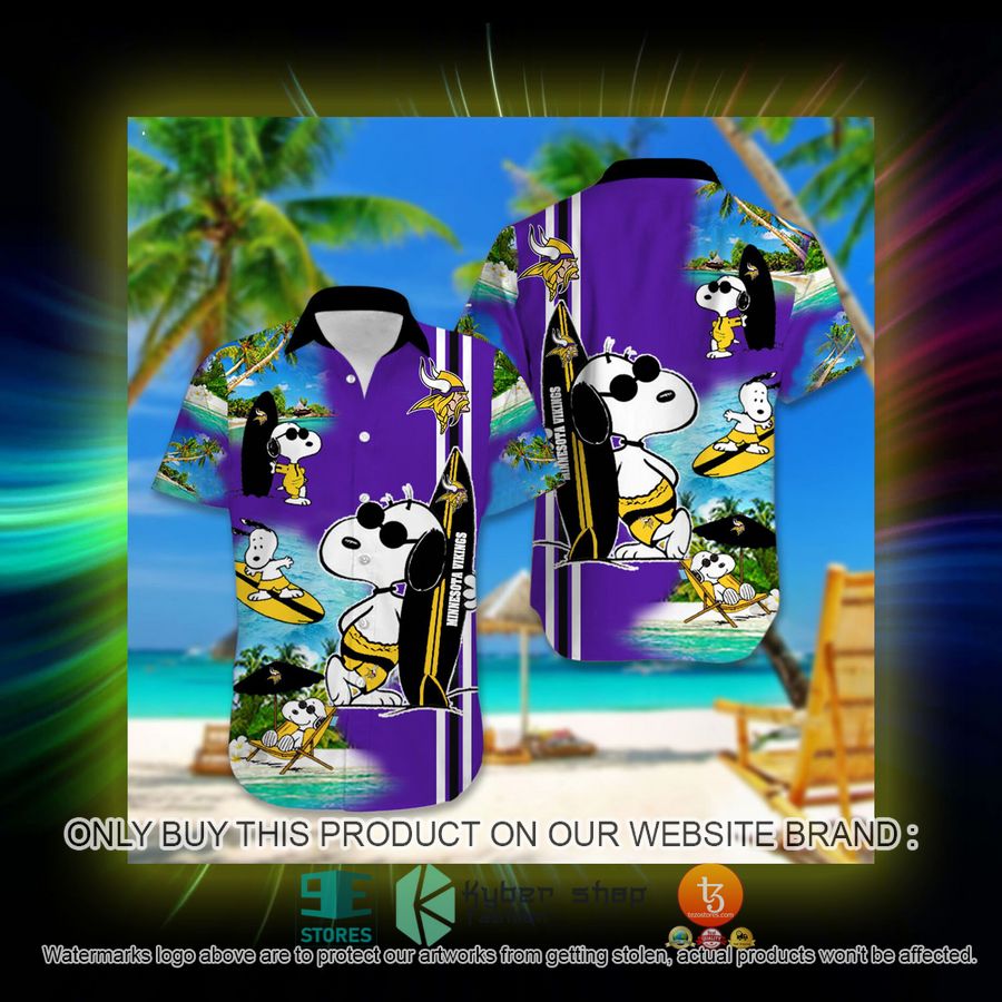 HOT Minnesota Vikings Snoopy Surfing Hawaiian Shirt, Short 3 minnesota vikings nfl hawaiian shirt short 3 90821