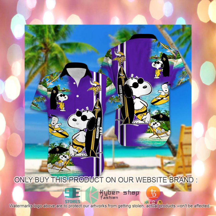 HOT Minnesota Vikings Snoopy Surfing Hawaiian Shirt, Short 5 minnesota vikings nfl hawaiian shirt short 5 55438