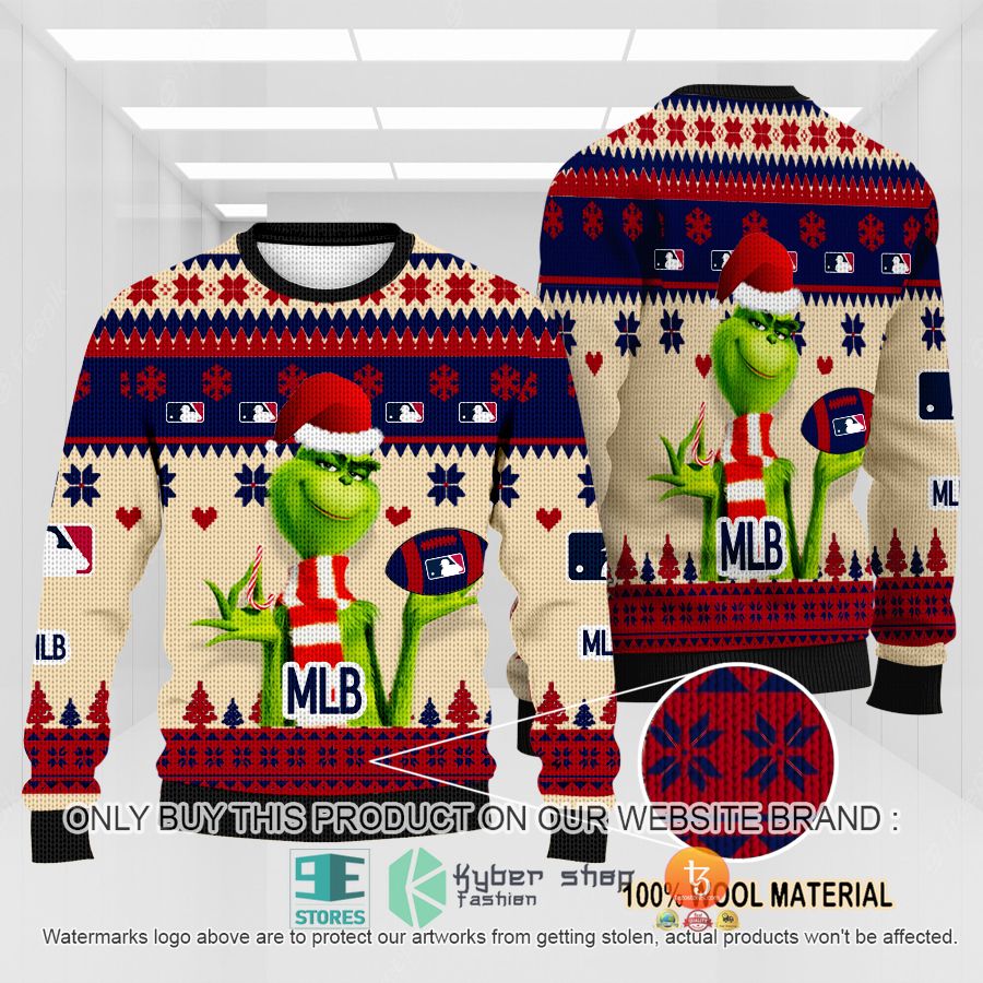 mlb logo grinch ugly christmas sweater 1 17876