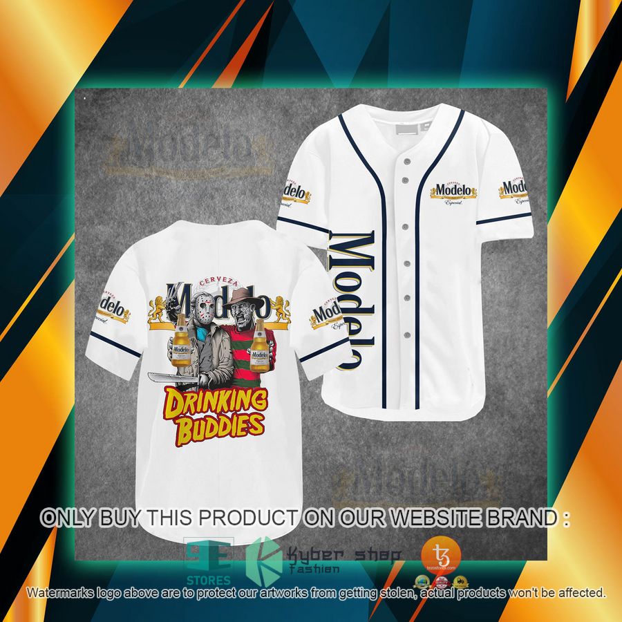 modelo jason voorhees freddy krueger drinking buddies baseball jersey 1 35486