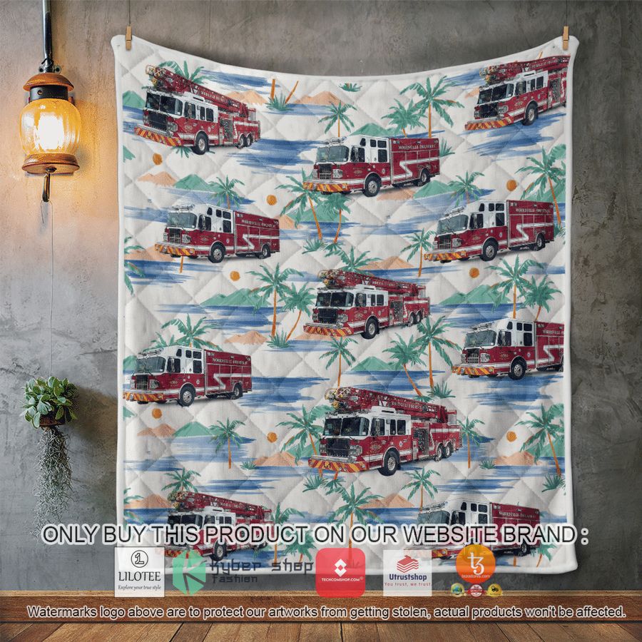 HOT Morrisville, North Carolina Morrisville Fire-Rescue Department Quilt 6 morrisville north carolina morrisville fire rescue department quilt blanket 6 76457