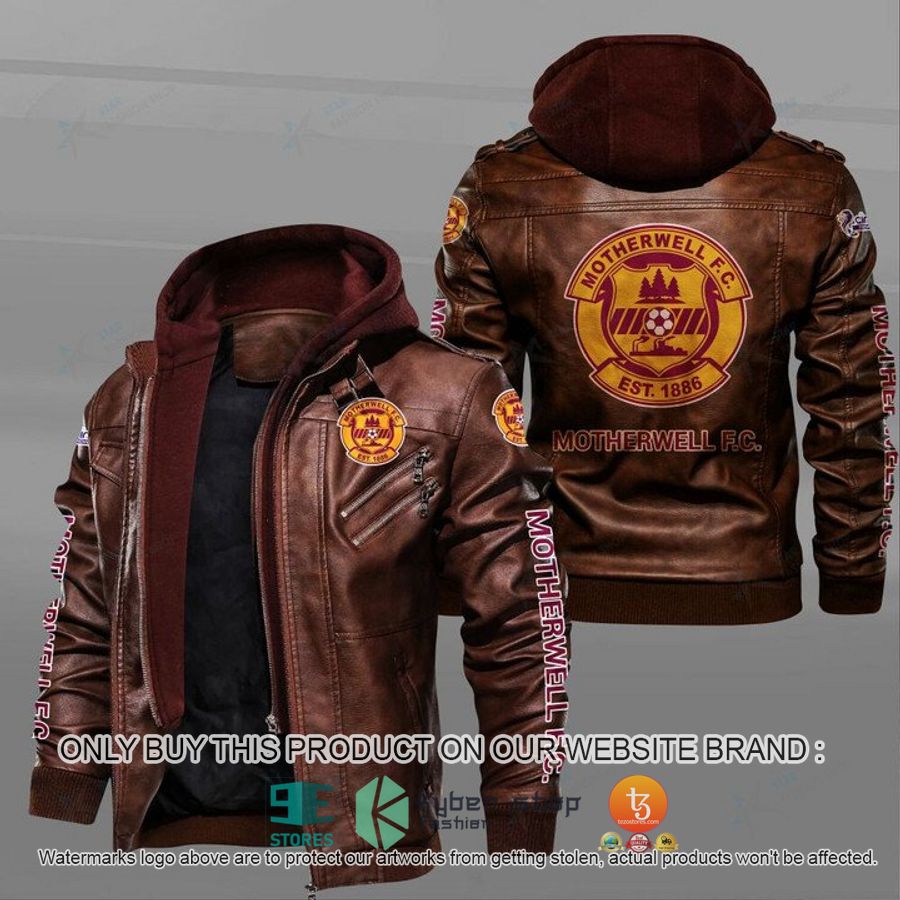 motherwell f c leather jacket 1 20706
