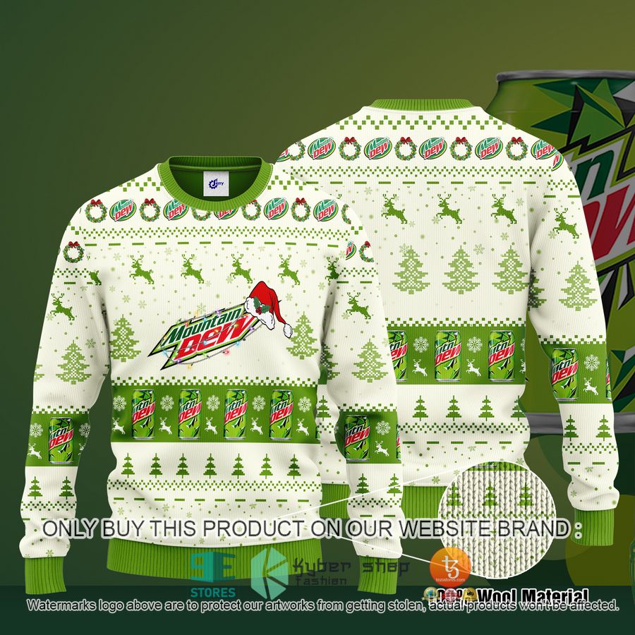 mountain dew santa hat christmas ugly christmas sweater 1 20207