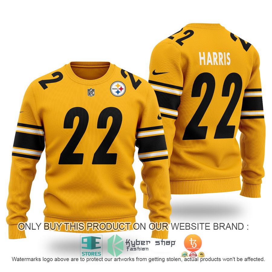 NEW Najee Harris 22 Pittsburgh Steelers Sweater 2 najee harris 22 pittsburgh steelers sweater 1 49242