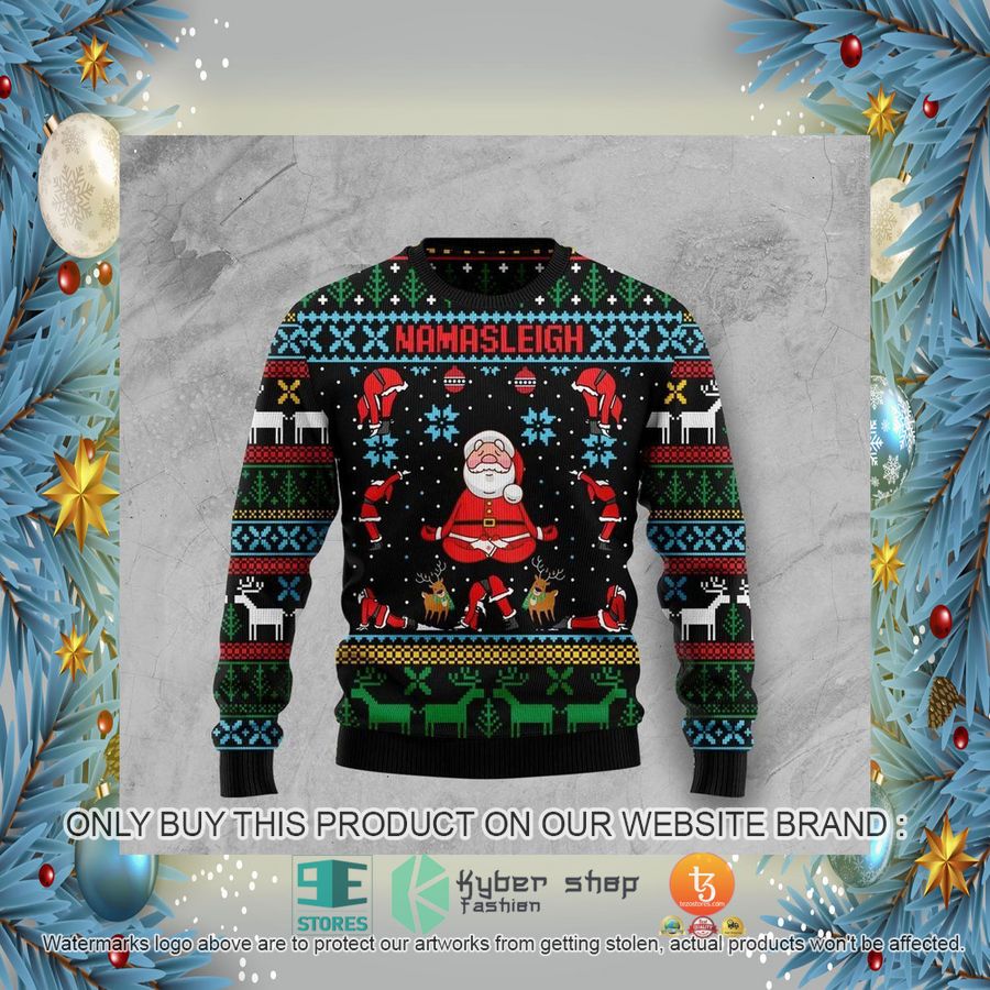 HOT Namasleigh Ugly Christmas Sweater 2 namasleigh ugly christmas sweater 2 6499