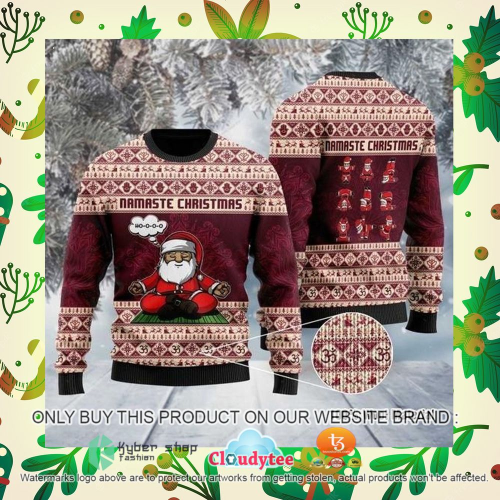 Namaste Christmas Sweater 1 namaste christmas sweater 1 32420