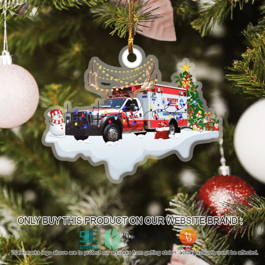 NEW Nanuet New York Nanuet EMS Ford F 450 Type 1 Horton Ambulance Christmas Ornament 9 nanuet new york nanuet ems ford f 450 type 1 horton ambulance christmas ornament 9 19780