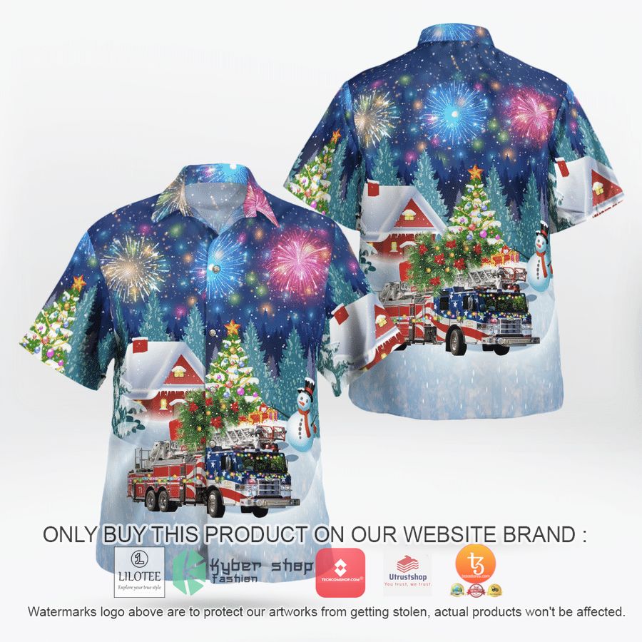 napa fire department christmas hawaiian shirt 2 44574