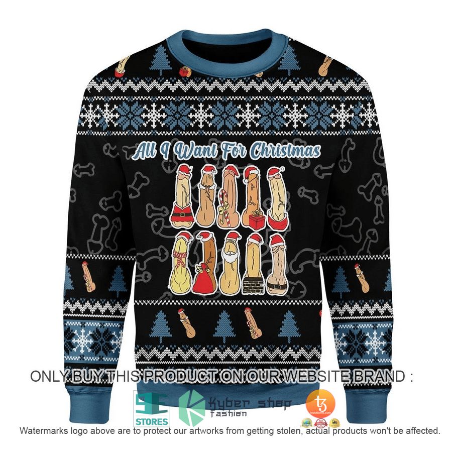 naughty all i want for christmas ugly sweater 1 14226