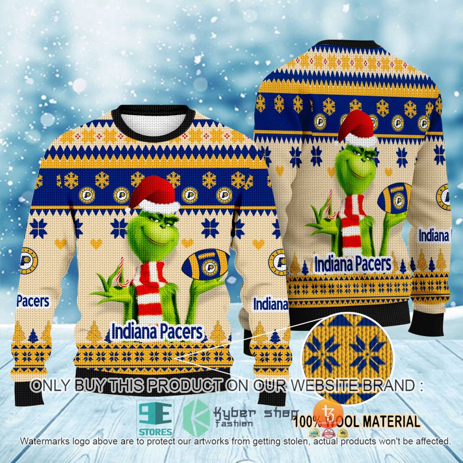 nba grinch indiana pacers ugly christmas sweater 1 60760