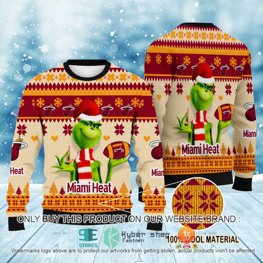 nba grinch miami heat ugly christmas sweater 1 54309