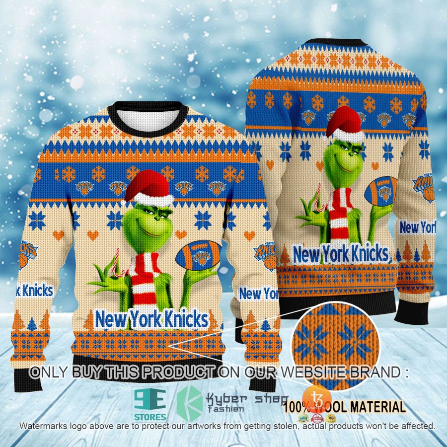nba grinch new york knicks ugly christmas sweater 1 18697