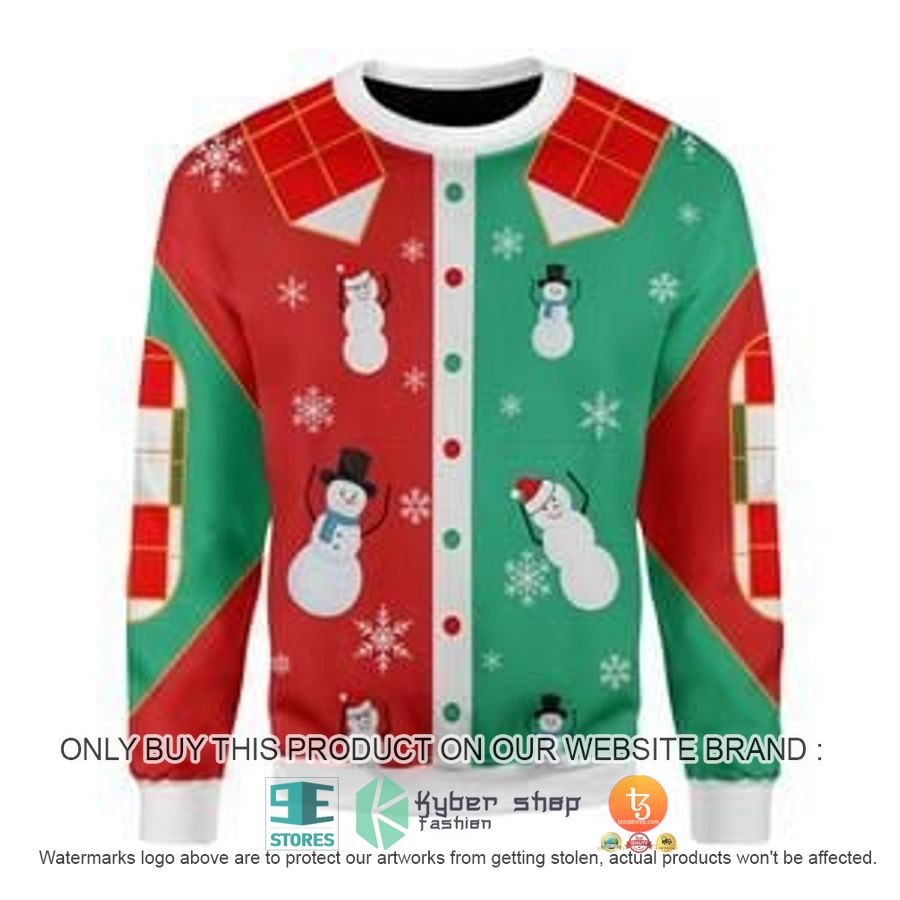 nells snowmen christmas ugly sweater 1 72381