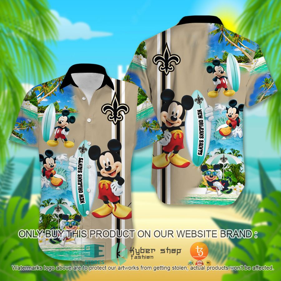 new orleans saints mickey mouse surfboard hawaiian shirt 1 58293