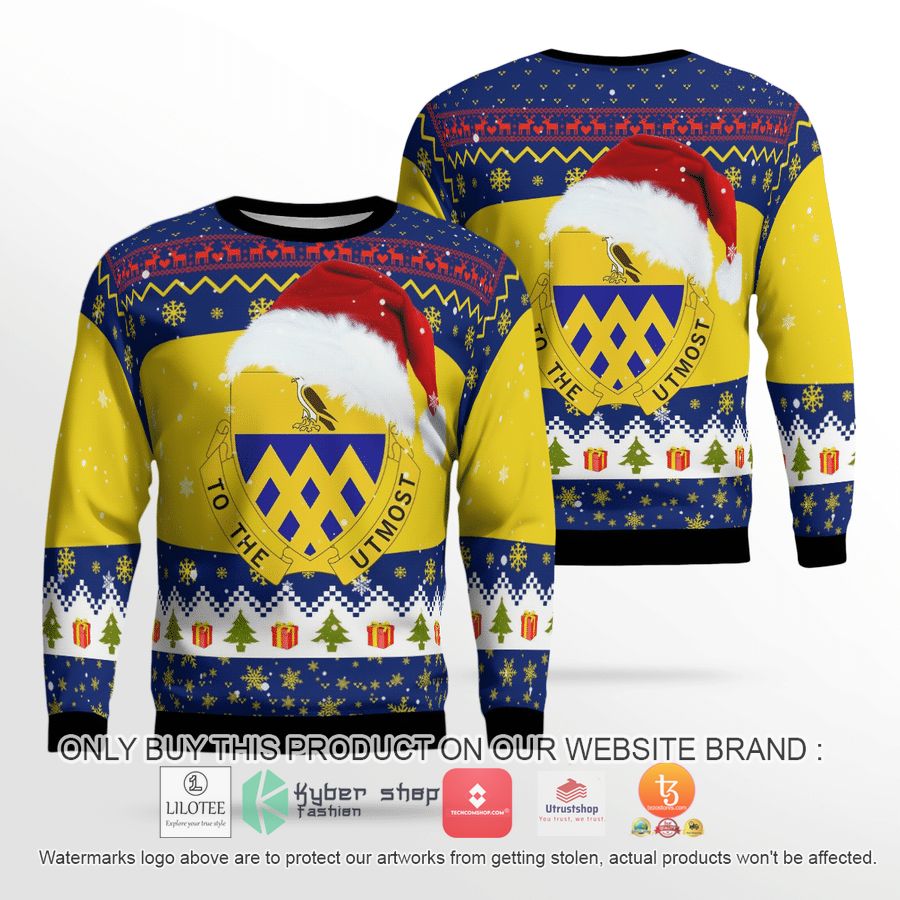 new york army national guard 101st cavalry regiment christmas 3d sweater 2 36614