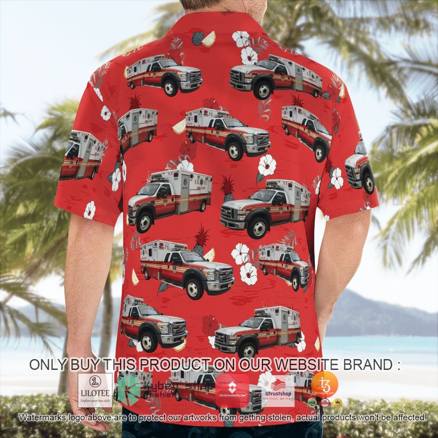 HOT New York City Fire Department Bureau Of EMS Hawaiian Shirt 3 new york city fire department bureau of ems hawaiian shirt 3 30986