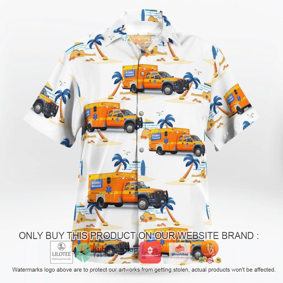 HOT New York City, St. Luke's Roosevelt Hospital Center Ambulance Service Hawaiian Shirt 7 new york city st lukes roosevelt hospital center ambulance service hawaiian shirt 7 97354
