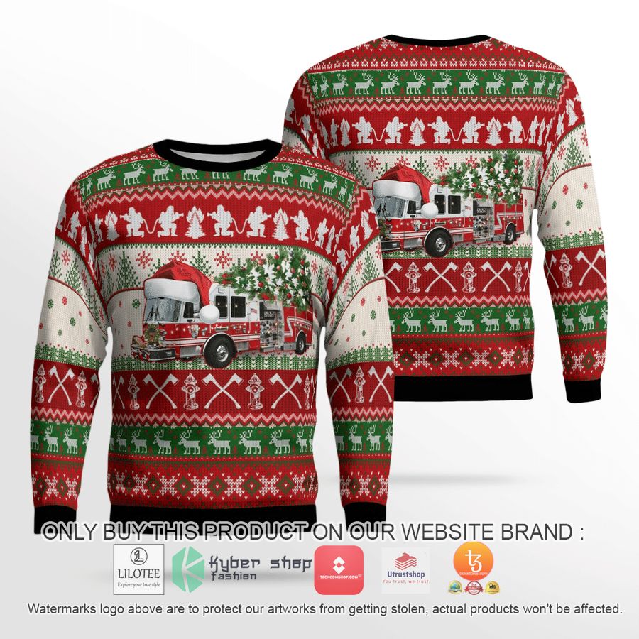 new york nanuet fire department christmas 3d sweater 1 37116